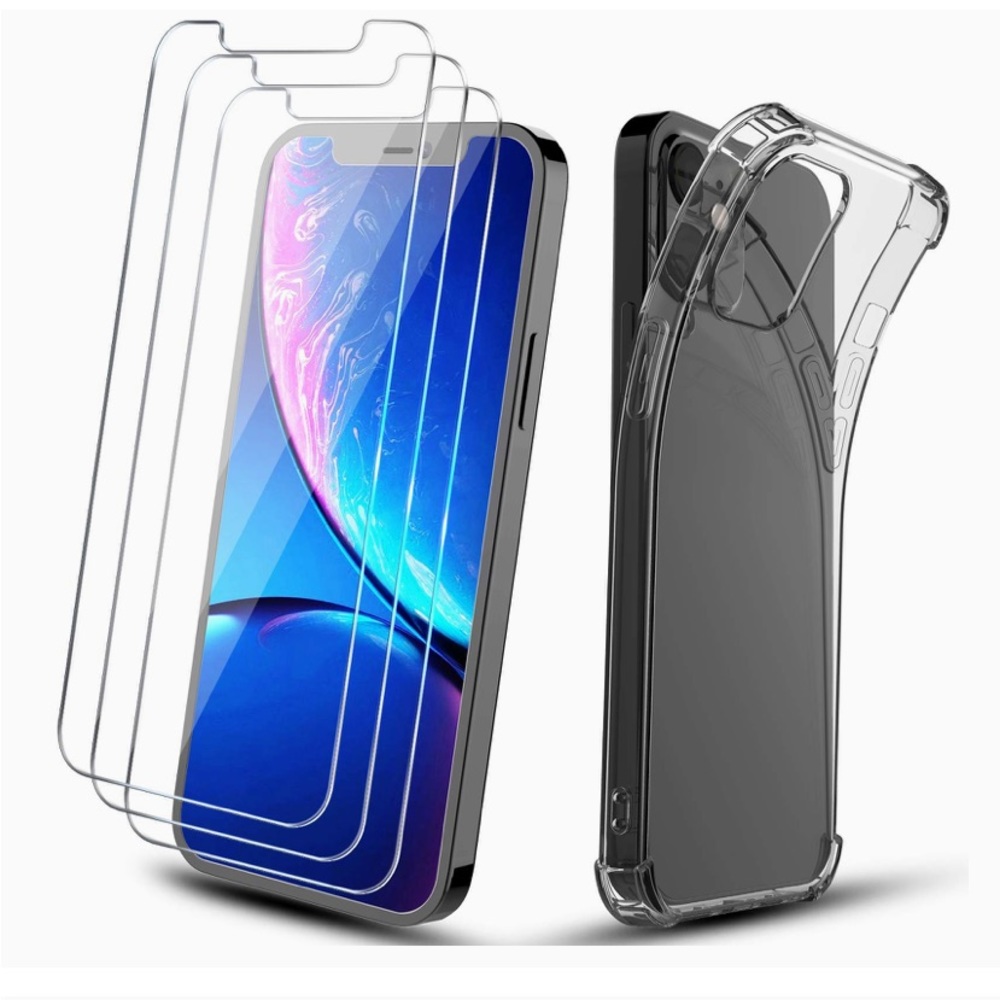 NEW Glass Screen Protector & Case
